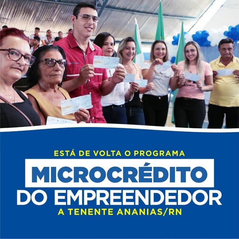 Read more about the article Tenente Ananias é novamente contemplado com o Programa Microcrédito Empreendedor – PME
