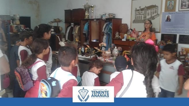 Os alunos da Escola Municipal Joaquina Pinto Lopes, visitaram o Pontinho de Cultura e os Museus na cidade de Major Sales/RN